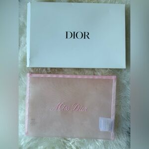Dior Mesh Baby Pink Trousse with Pink Zipper Measures 11 1/4 x 8” NEW In BOX GWP